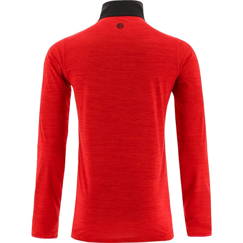 Men's Pluto Half Zip Midlayer Top Red / Black 2 Men's Pluto Half Zip Midlayer Top Red / Black - Image 2