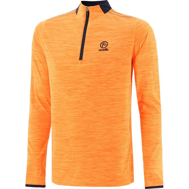 Men's Pluto Half Zip Midlayer Top Orange / Marine 1 Men's Pluto Half Zip Midlayer Top Orange / Marine