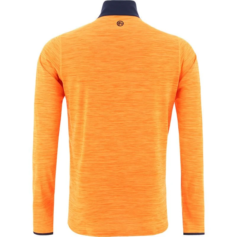 Men's Pluto Half Zip Midlayer Top Orange / Marine 2 Men's Pluto Half Zip Midlayer Top Orange / Marine - Image 2