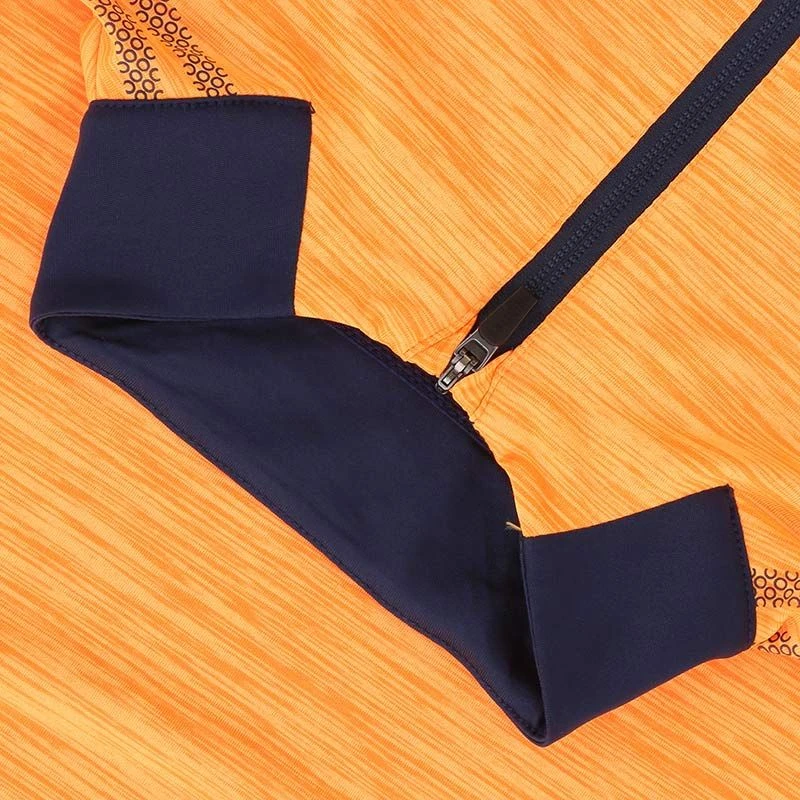 Men's Pluto Half Zip Midlayer Top Orange / Marine 4 Men's Pluto Half Zip Midlayer Top Orange / Marine - Image 4