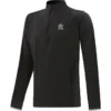Men's Pluto Brushed Half Zip Top Black / Silver