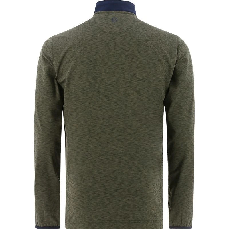 Men's Pluto Brushed Half Zip Green / Marine 2 Men's Pluto Brushed Half Zip Green / Marine - Image 2