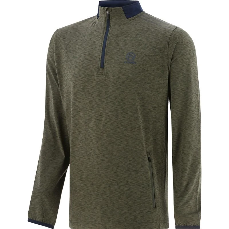 Men's Pluto Brushed Half Zip Green / Marine 1 Men's Pluto Brushed Half Zip Green / Marine