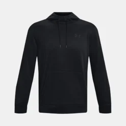 Under Armour Men's Armour Fleece® Hoodie Black -Canterbury Shop ps1373353 001 hf