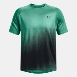 Under Armour Men's UA Tech™ Fade T-Shirt Birdie Green / Black - Tall -Canterbury Shop ps1377053 508 hf 1
