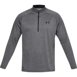 Under Armour Men's UA Tech™ Half Zip Top Carbon Heather / Black