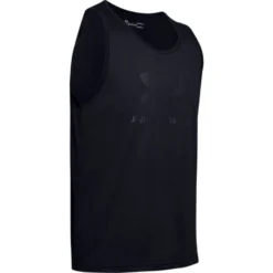 Under Armour Men's UA Sportstyle Logo Tank Black / Black -Canterbury Shop s7.ps1329589 001 hf