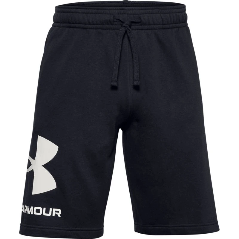 Under Armour Men's UA Rival Fleece Big Logo Shorts Black / Onyx White 5 Under Armour Men's UA Rival Fleece Big Logo Shorts Black / Onyx White - Image 5
