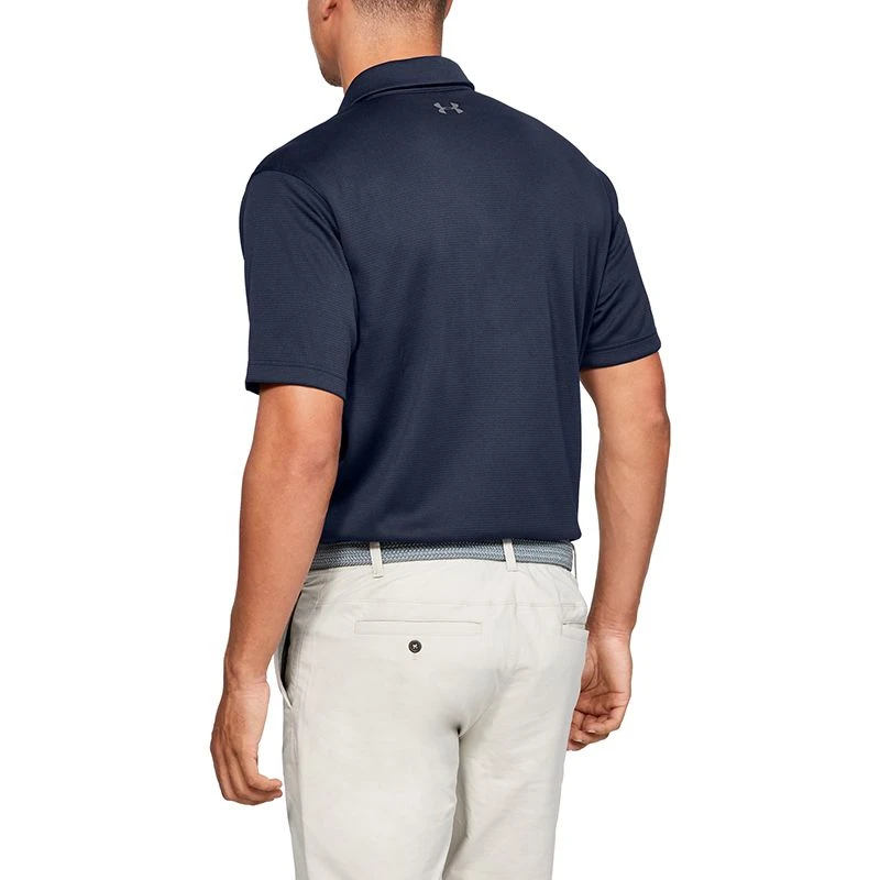 Under Armour Men's Tech Polo Midnight Navy / Graphite 2 Under Armour Men's Tech Polo Midnight Navy / Graphite - Image 2