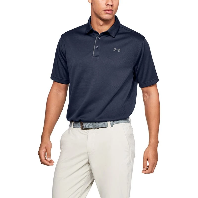 Under Armour Men's Tech Polo Midnight Navy / Graphite 1 Under Armour Men's Tech Polo Midnight Navy / Graphite