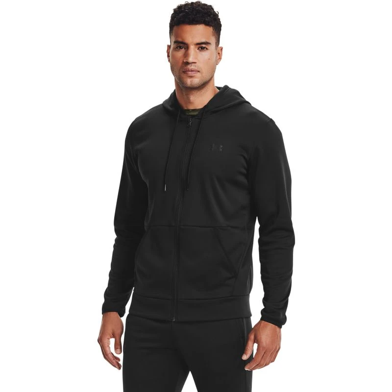 Under Armour Men's Armour Fleece® Full Zip Hoodie Black 1 Under Armour Men's Armour Fleece® Full Zip Hoodie Black