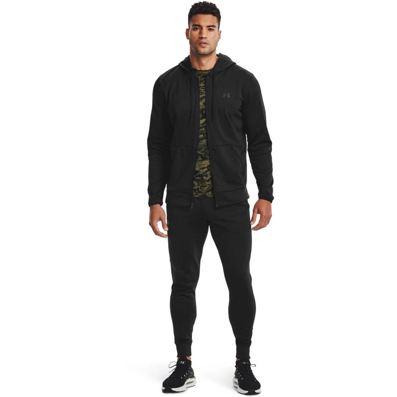 Under Armour Men's Armour Fleece® Full Zip Hoodie Black 3 Under Armour Men's Armour Fleece® Full Zip Hoodie Black - Image 3