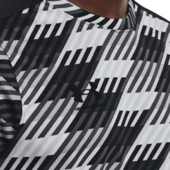 Under Armour Men's Challenger Training T-Shirt Grey / Black -Canterbury Shop s7.v5 1365408 014 collar