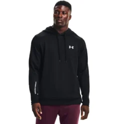 Under Armour Men's Armour Terry Hoodie Black / White