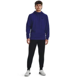 Under Armour Men's Armour Fleece® Hoodie Sonar Blue / Black -Canterbury Shop s7.v5 1373353 468 fsf