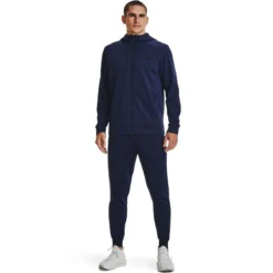 Under Armour Men's Fleece® Full-Zip Hoodie Midnight Navy / Black -Canterbury Shop s7.v5 1373357 410 fsf