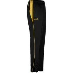 Men's Solar 3 Stripe Brushed Skinny Bottoms Black / Amber