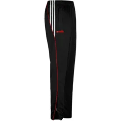 Men's Solar 3 Stripe Brushed Skinny Bottoms Black / Red / White