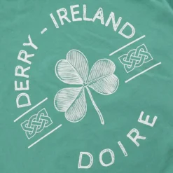 Trad Craft Men's Doire Ireland T-Shirt Ocean Green -Canterbury Shop trad craft mens derry ireland t shirt ocean green adlt p3