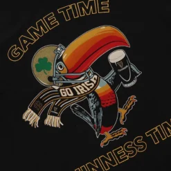 Trad Craft Men's Notre Dame Game Time T-Shirt Black / Emerald -Canterbury Shop trad craft tee black guin scarf toucan raglan 3