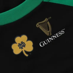 Trad Craft Men's Notre Dame Game Time T-Shirt Black / Emerald -Canterbury Shop trad craft tee black guin scarf toucan raglan 4