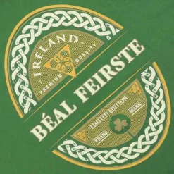 Trad Craft Men's Béal Feirste Classic T-Shirt Sage -Canterbury Shop trad craft b al feirste classic t shirt sage adlt p3