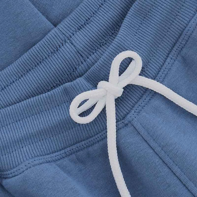 Men's Trigger Fleece Skinny Tracksuit Bottoms Blue / White 6 Men's Trigger Fleece Skinny Tracksuit Bottoms Blue / White - Image 6