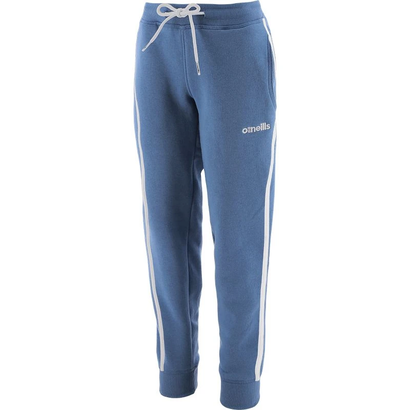 Men's Trigger Fleece Skinny Tracksuit Bottoms Blue / White 1 Men's Trigger Fleece Skinny Tracksuit Bottoms Blue / White