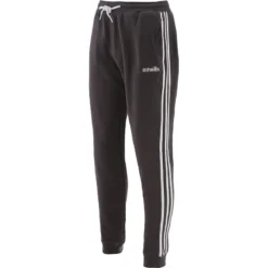 Men's Trigger Fleece Skinny Tracksuit Bottoms Dark Grey / White