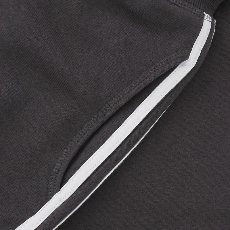 Men's Trigger Fleece Skinny Tracksuit Bottoms Dark Grey / White 5 Men's Trigger Fleece Skinny Tracksuit Bottoms Dark Grey / White - Image 5