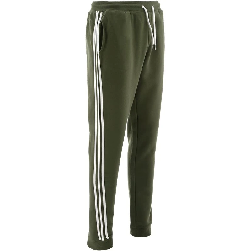 Men's Trigger Fleece Skinny Tracksuit Bottoms Khaki 3 Men's Trigger Fleece Skinny Tracksuit Bottoms Khaki - Image 3