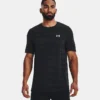 Under Armour Men's Seamless Wave Short Sleeve T-Shirt Black / Mod Grey