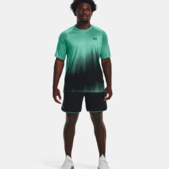 Under Armour Men's UA Tech™ Fade T-Shirt Birdie Green / Black - Tall -Canterbury Shop v5 1377053 508 fsf 1