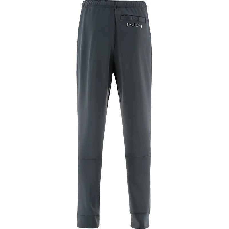 Men's Zack Fleece Skinny Tracksuit Bottoms Dark Grey 3 Men's Zack Fleece Skinny Tracksuit Bottoms Dark Grey - Image 3