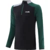 Men's Zack Brushed Half Zip Top Black / Green / Grey